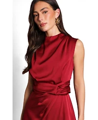 Coast Women's Satin Twist Waist Midi Dress