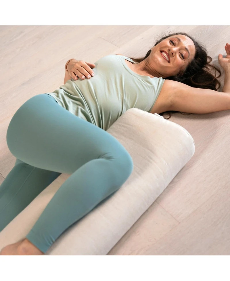 Hugger Kino Standard Yoga Bolster Natural Linen