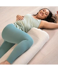 Hugger Kino Standard Yoga Bolster Natural Linen