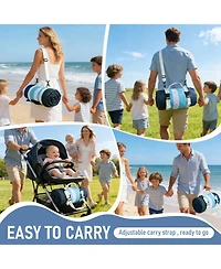 Aofar 80"x80" Beach Blanket Waterproof Sandproof Outdoor Picnic Mat