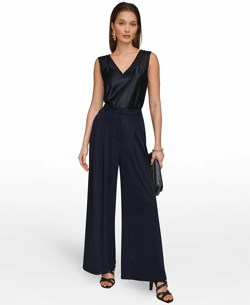 Donna Karan New York Women's Pleated Zip-Fly Pants