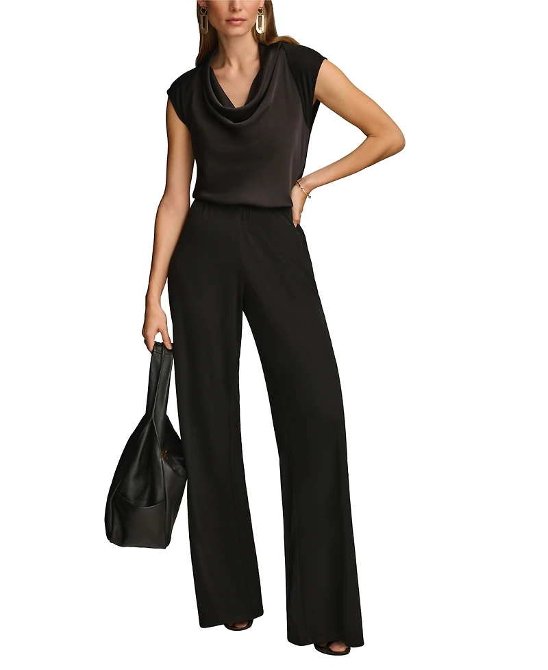 Donna Karan New York Women's Wide-Leg Jersey Pants