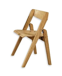 Meco Stackmore Juvenile Kids Folding 3 Piece Wood Table and Chair Furniture Set