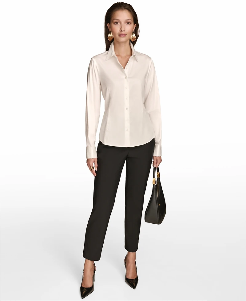 Donna Karan New York Women's Wrist-Hardware Button-Down Shirt