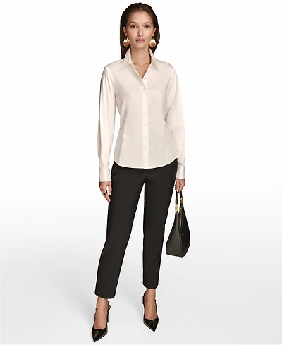 Donna Karan New York Women's Wrist-Hardware Button-Down Shirt