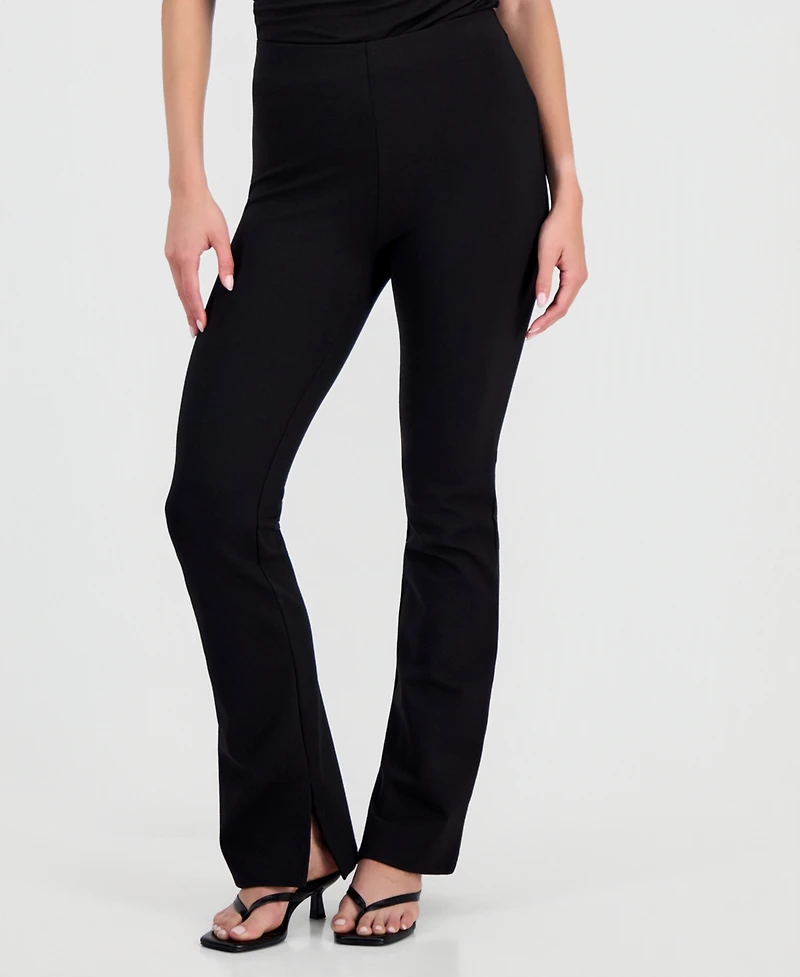 Bar Iii Women's Ponte Flare Leggings, Macy's Exclusive