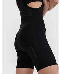 4F Women's Short Cycling Leggings With Gel Padding And Suspenders