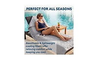 Therapedic 50" x 60" Light Grey Cooling Throw