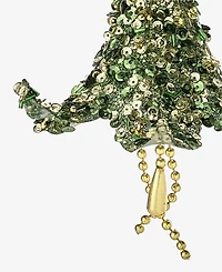 Holiday Lane Enchanted Forest Trumpet Flower With Dangle Ornament, Macy's Exclusive