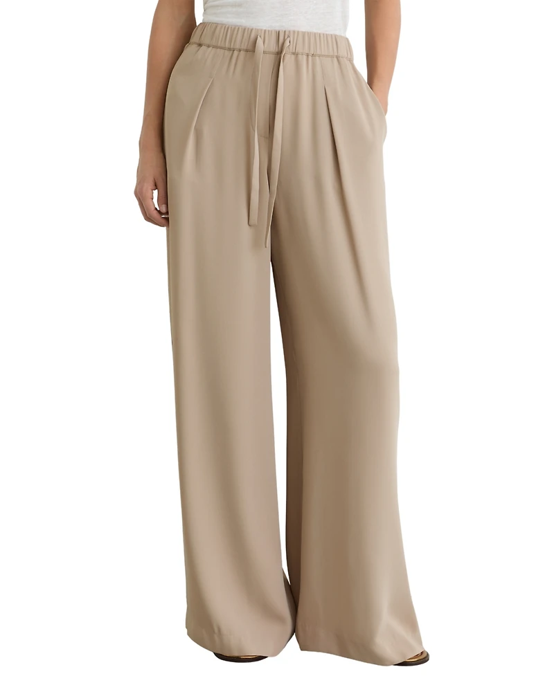 Reiss Women's Aimee Pull On Wide Leg Pants