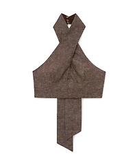 Reiss Women's Serena Linen Wrap Front Co-Ord Top