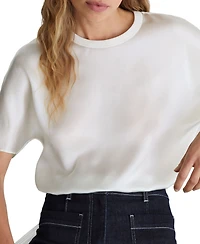 Reiss Women's Lena Silk Shortsleeve Top