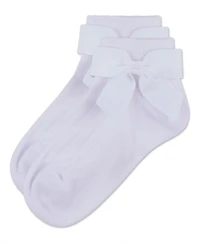 MeMoi Baby Girls Ribbed Bow Anklet Socks