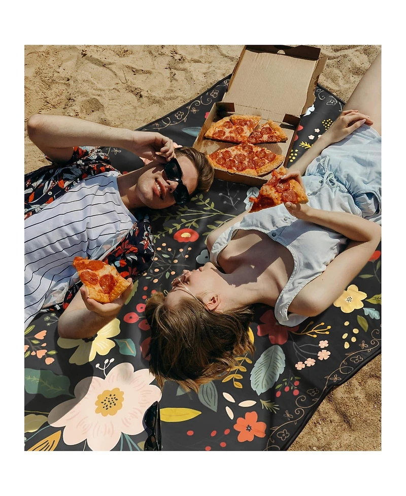 Aofar Picnic Blanket Waterproof Boho Beach Mat Windproof Sandproof Portable Outdoor Camping