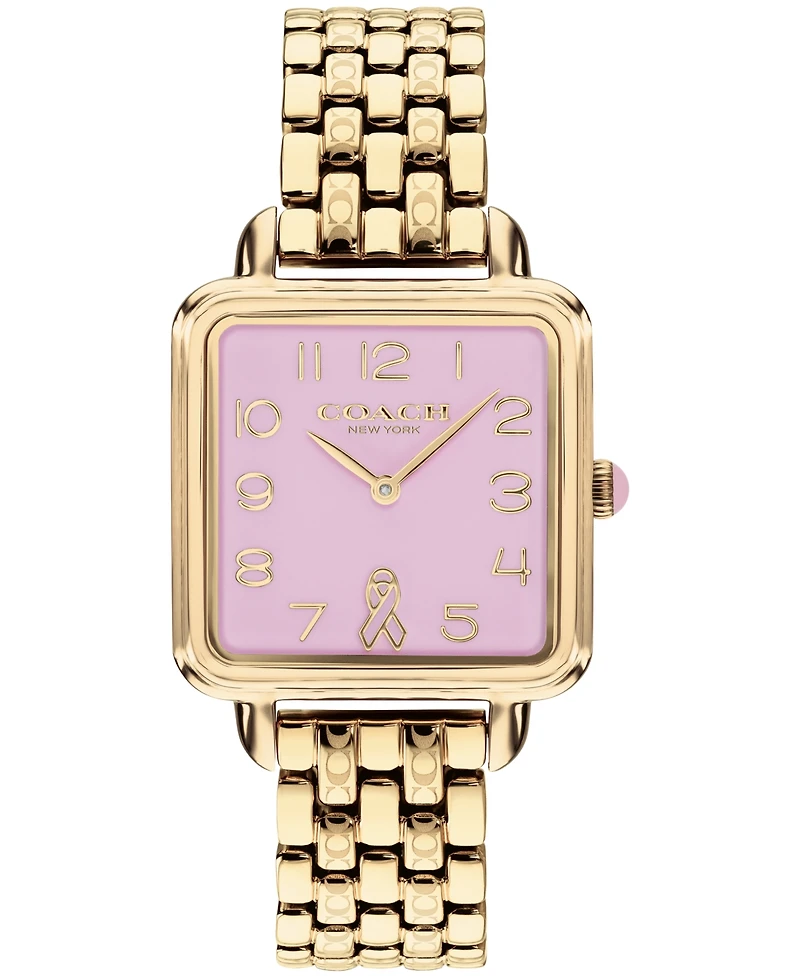 Coach Women's Cass Gold-Tone Stainless Steel Bracelet Watch 28mm