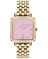Coach Women's Cass Gold-Tone Stainless Steel Bracelet Watch 28mm