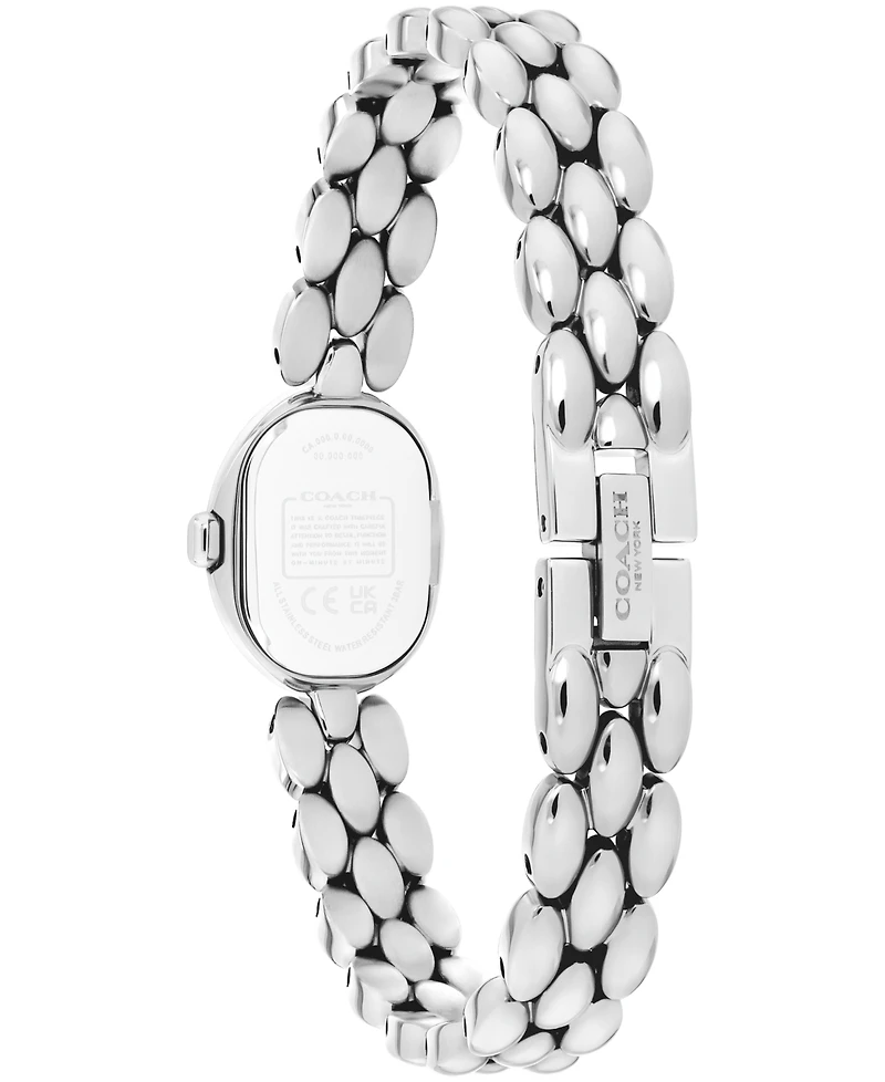Coach Women's Sammy Silver-Tone Stainless Steel Bracelet Watch 18mm