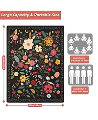 Aofar Picnic Blanket Waterproof Boho Beach Mat Windproof Sandproof Portable Outdoor Camping