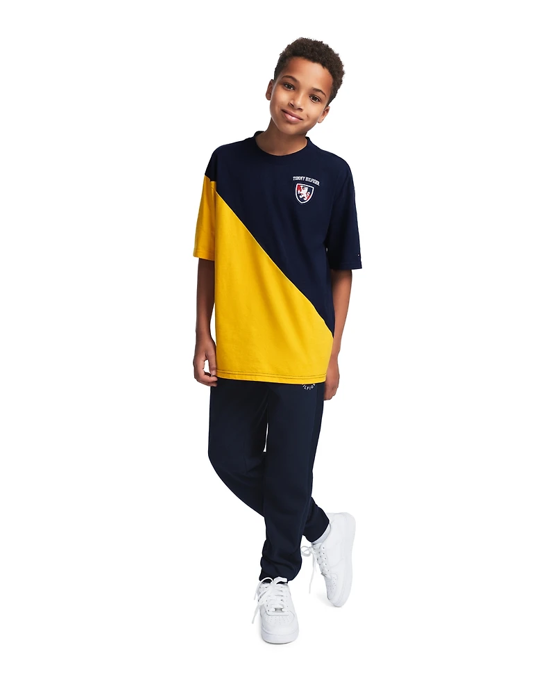 Tommy Hilfiger Boys' 8-20 Color-Blocked Logo Graphic T-Shirt