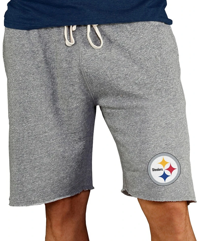Concepts Sport Men's Gray Pittsburgh Steelers Mainstream Terry Shorts