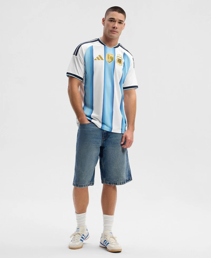 Adidas Men's White Argentina National Team Fifa x World Cup 2026 Home Replica Jersey