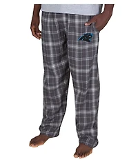 Concepts Sport Men's Charcoal Carolina Panthers Ultimate Plaid Flannel Pants