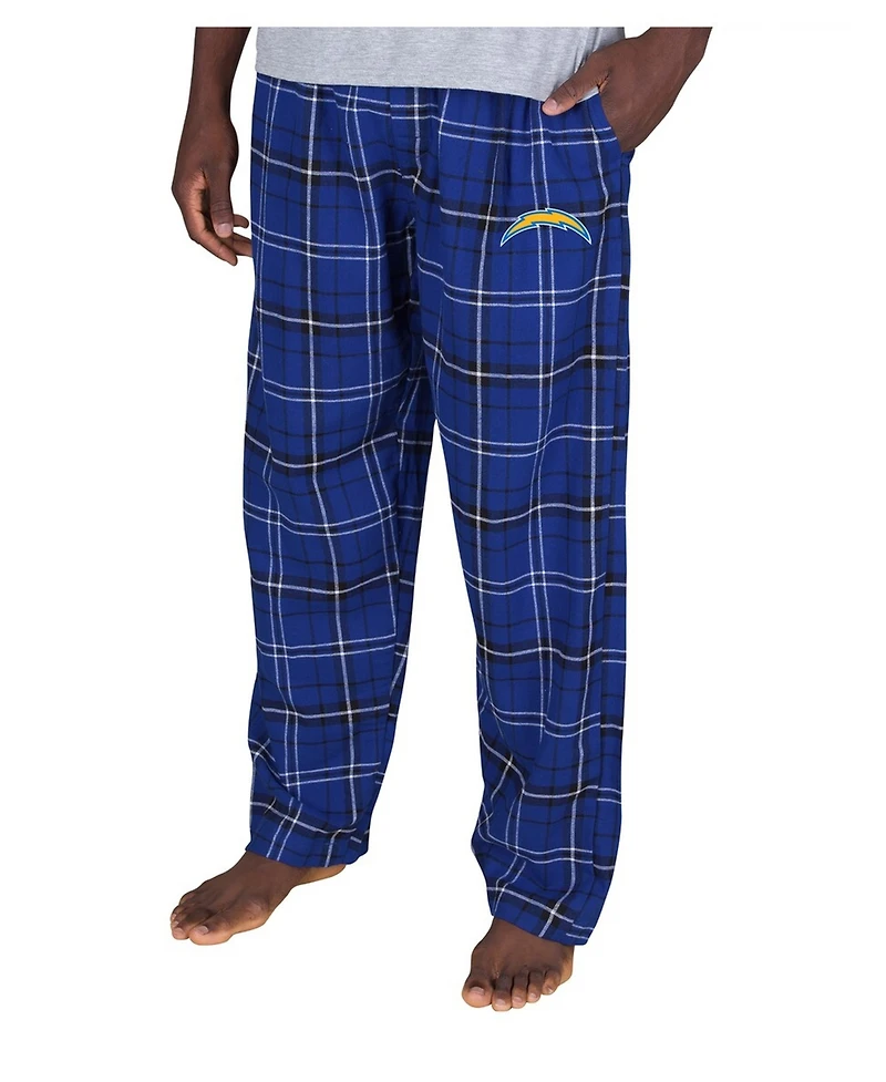Concepts Sport Men's Royal Los Angeles Chargers Ultimate Plaid Flannel Pants