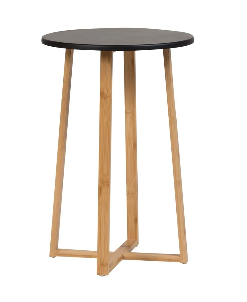 Fairway Avenue Home 23.4" Bamboo Wood Round Plant Display Table
