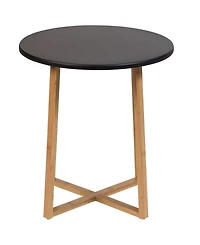 Fairway Avenue Home 18.7" Bamboo Wood Round End Table