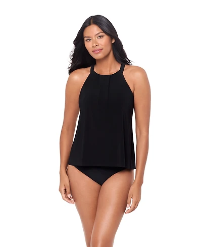 Magicsuit Women's Solid Esme High Neck Tankini Top