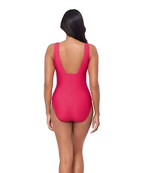 Magicsuit Women's Solid Wallis V-Neck One-Piece Swimsuit