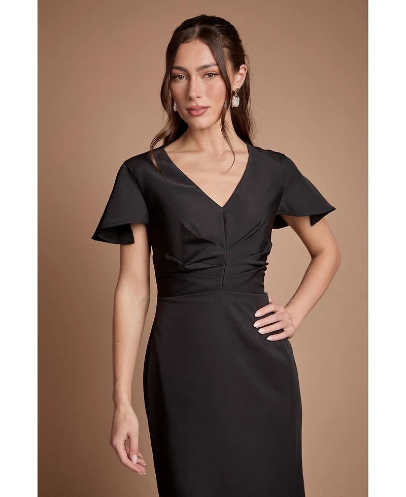 Coast Women's Crepe V-Neck Maxi Dress