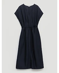 Hush Women's Remy Pleated Linen Blend Midi Dress