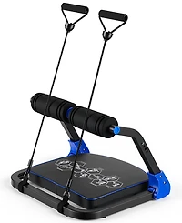Hongge Foldable Ab Machine, At Home Workout Equipment, Adjustable Trainer Machine for Stomach Workout, Core with Resistance Bands