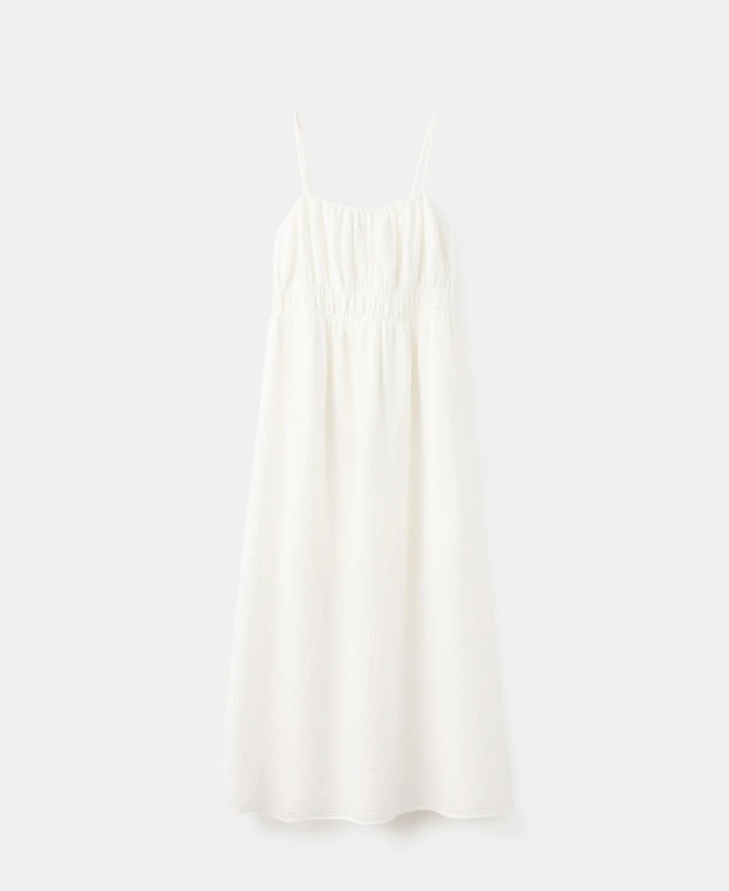 Mango Women's Crinkled Shirred Dress
