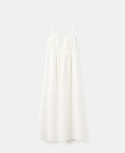 Mango Women's Crinkled Shirred Dress