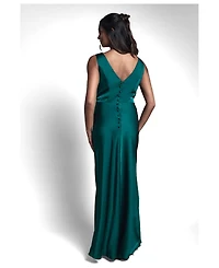 Coast Women's Sleeveless Satin Bridesmaid Dress