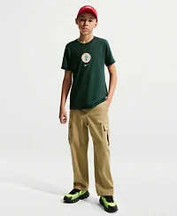 Nike Big Boys and Girls Green Nigeria National Team Crest T-Shirt