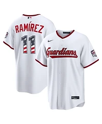 Nike Men's Jose Ramirez White Cleveland Guardians Usa 250 Fourth of July Stadium Jersey