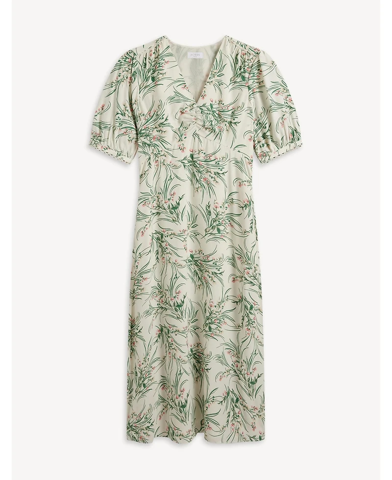 Hobbs London Women's Florentina V-Neck Midi Dress