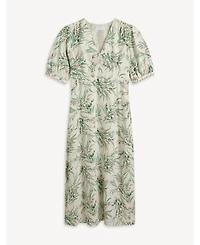 Hobbs London Women's Florentina V-Neck Midi Dress