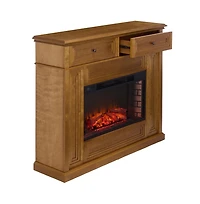 Augusta Home Trevor 2 Drawer Wood Mantel Fireplace
