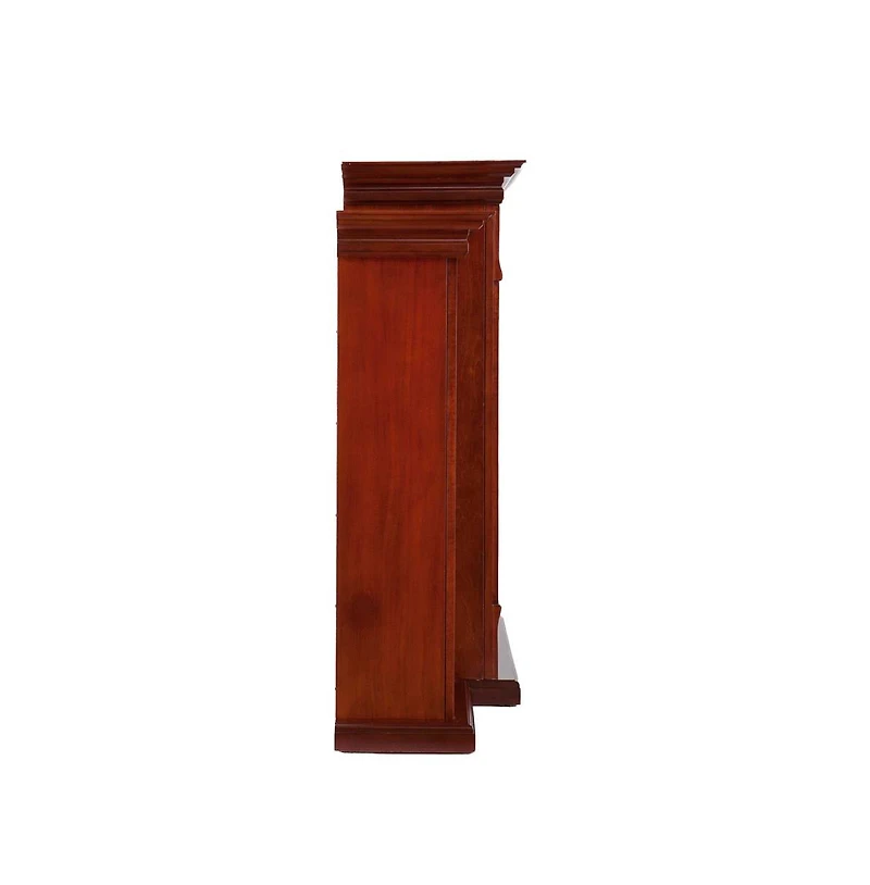 Augusta Home Tennyson Criss-Cross Electric Bookcase Fireplace