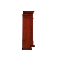 Augusta Home Tennyson Criss-Cross Electric Bookcase Fireplace