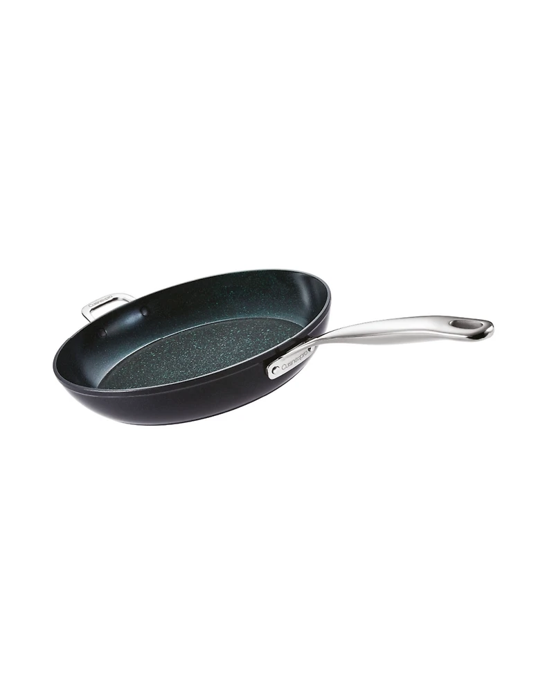 Cuisine::pro Green Stone Aluminum 12.5" Frypan with Helper Handle