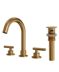 Everstein Single Hole Bathroom Faucet, Handle Sink Faucet with Drain Assembly