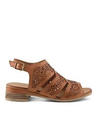 Spring Step Women's Plasma Slingback Sandal Floral with Embroidery