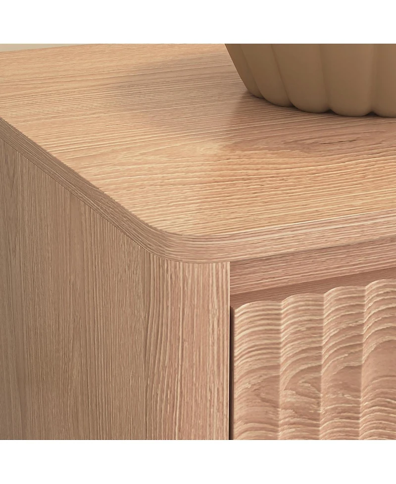 Streamdale Furniture 9-Drawer Mid-Century Modern Wood Dresser and Storage Cabinet