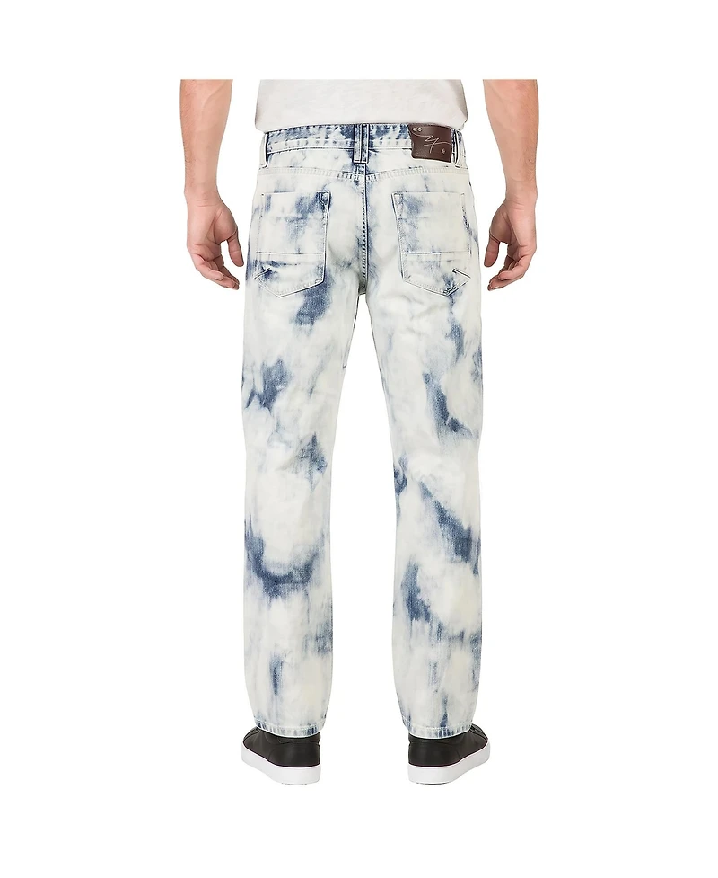 Level 7 Men's Relaxed Straight Ultra Bleached Jeans