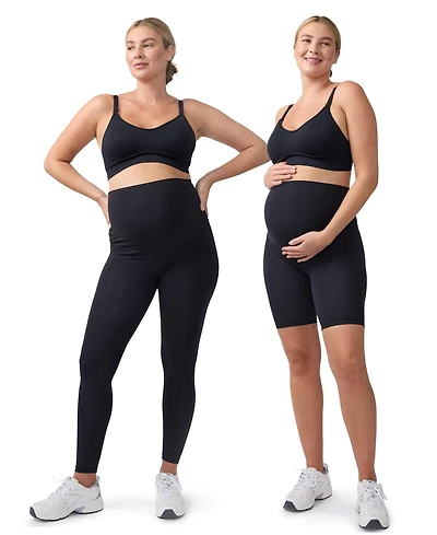 Ingrid + Isabel Maternity Contour Active Legging Bike Short ( 2-pack )
